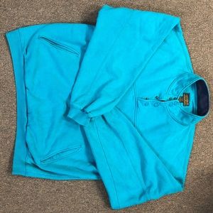 Vintage Eddie Bauer 90’s teal pullover sweatshirt